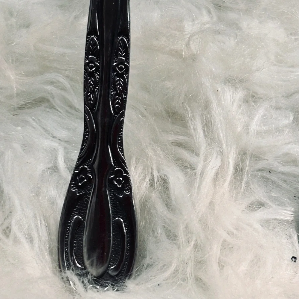 National Stainless‎ Japan Floral Serving Set Slotted Spoon Solid Spoon Spreader